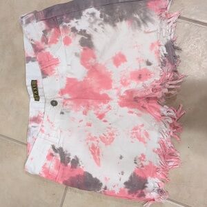 Taxi Tie Dyed Jean Shorts Size Large